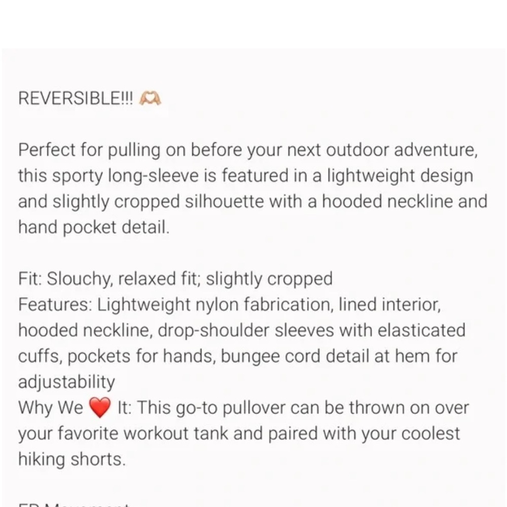 Free People Movement Reversible Hoodie - Picture 4 of 4